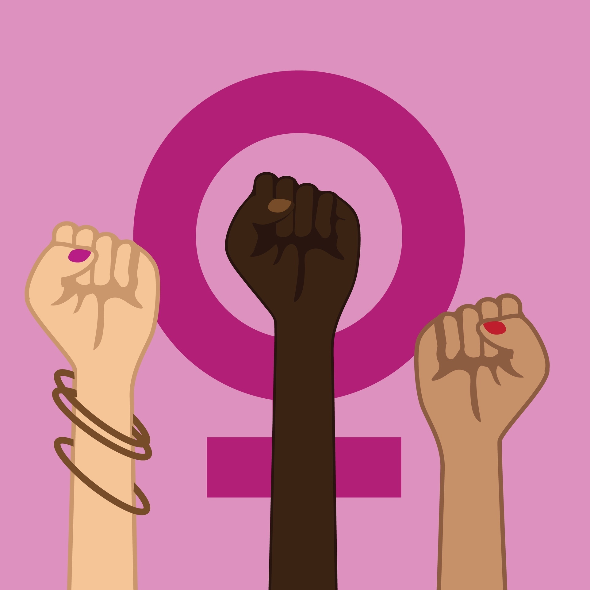 Feminismus-Power-Symbol