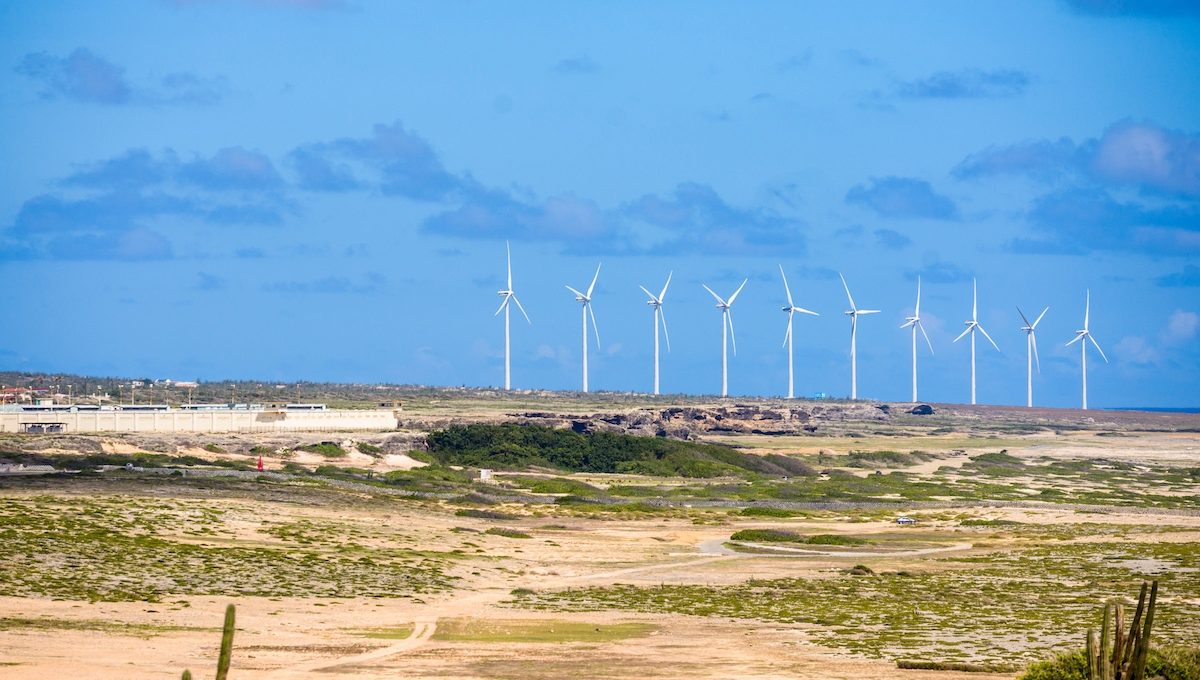 Windpark in der Karibik