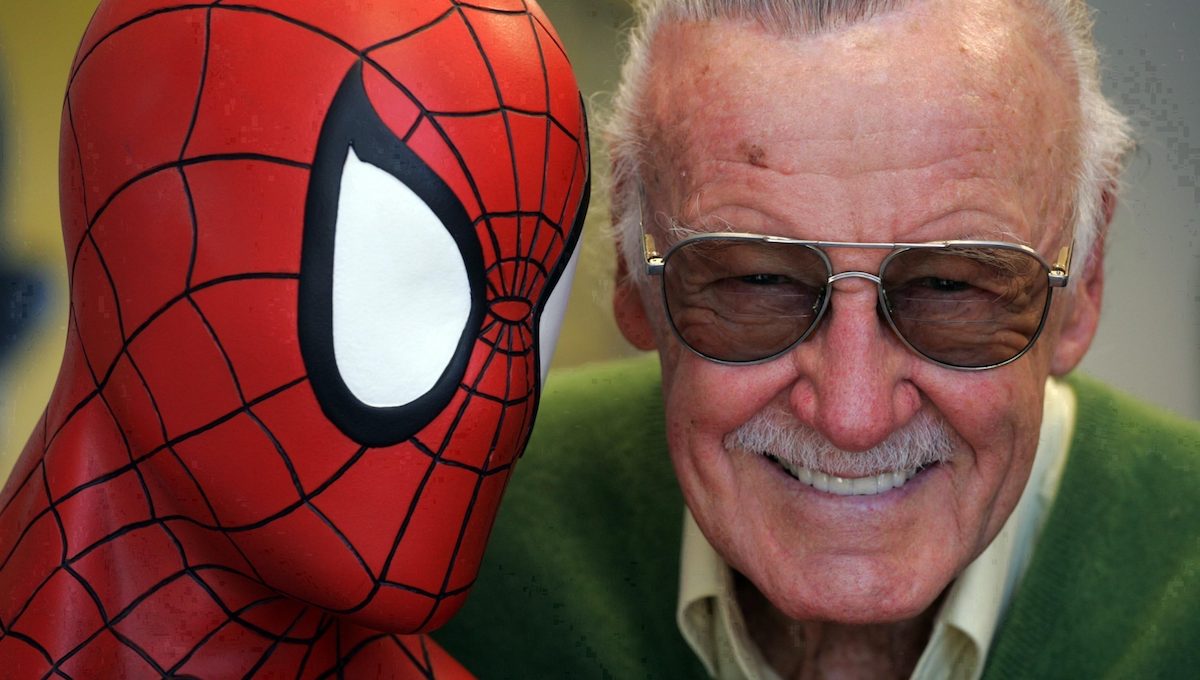Stan Lee mit Spiderman
