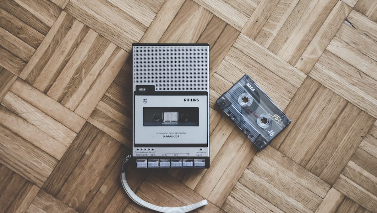 Kassettenrekorder mit Mixtape