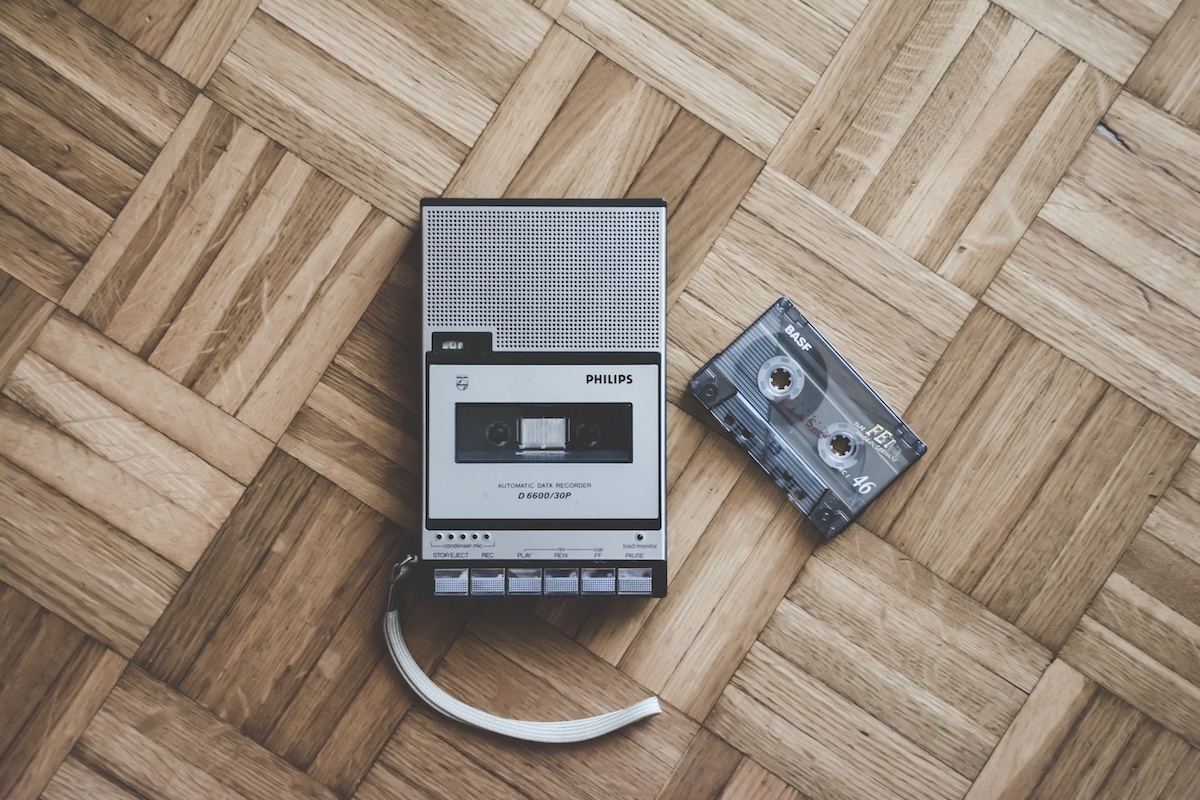 Kassettenrekorder mit Mixtape